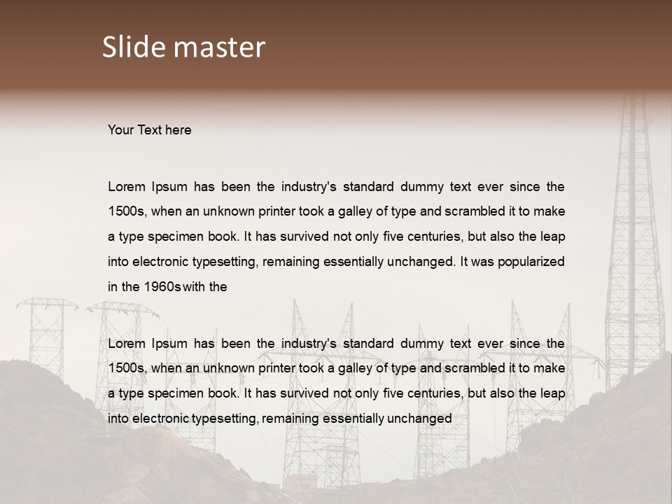 Circles Vertical Sand PowerPoint Template