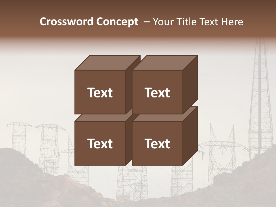 Circles Vertical Sand PowerPoint Template