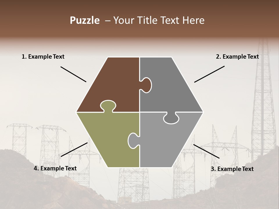 Circles Vertical Sand PowerPoint Template