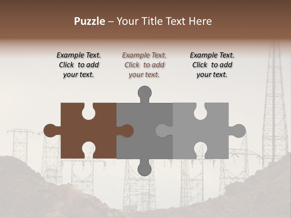 Circles Vertical Sand PowerPoint Template