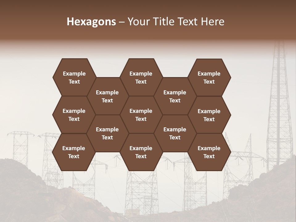 Circles Vertical Sand PowerPoint Template