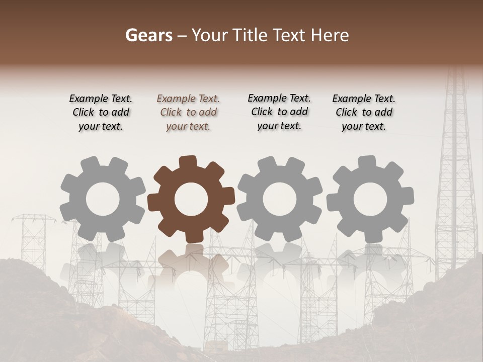 Circles Vertical Sand PowerPoint Template