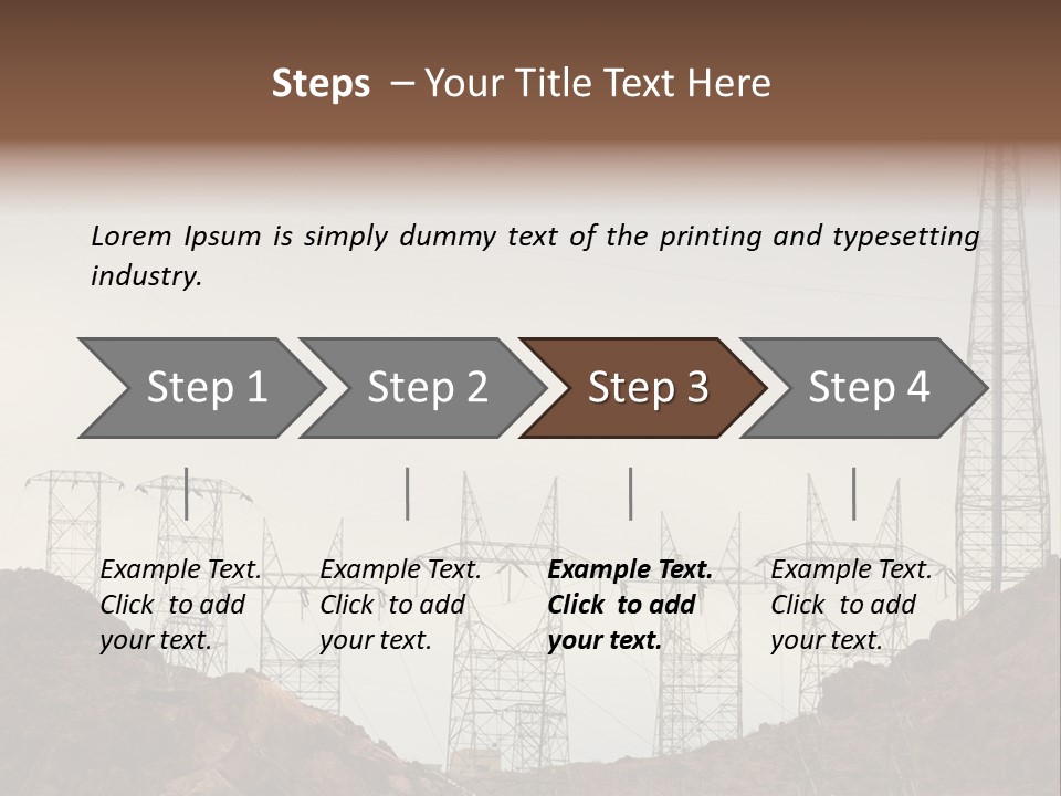 Circles Vertical Sand PowerPoint Template