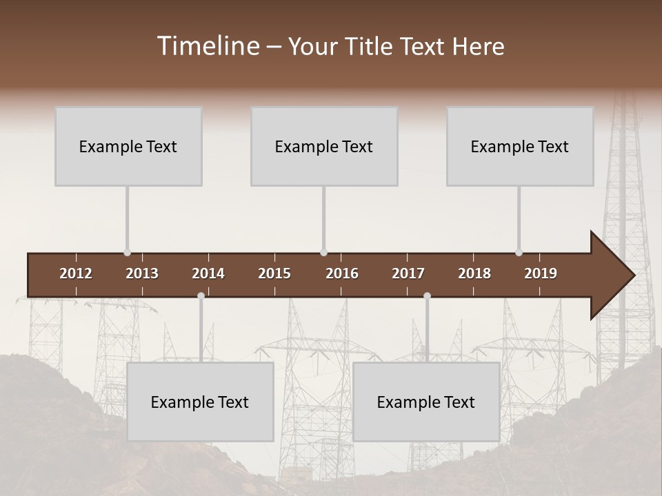 Circles Vertical Sand PowerPoint Template
