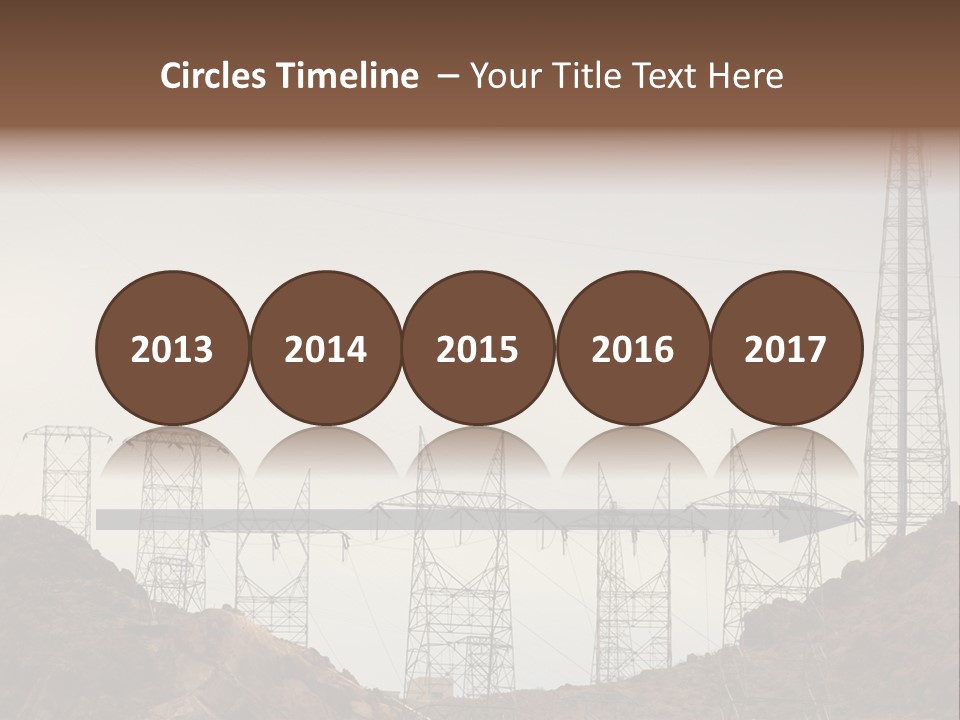 Circles Vertical Sand PowerPoint Template