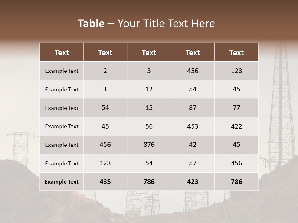 Circles Vertical Sand PowerPoint Template