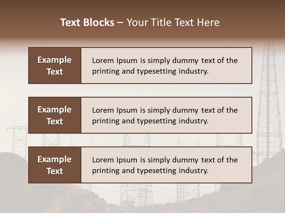 Circles Vertical Sand PowerPoint Template