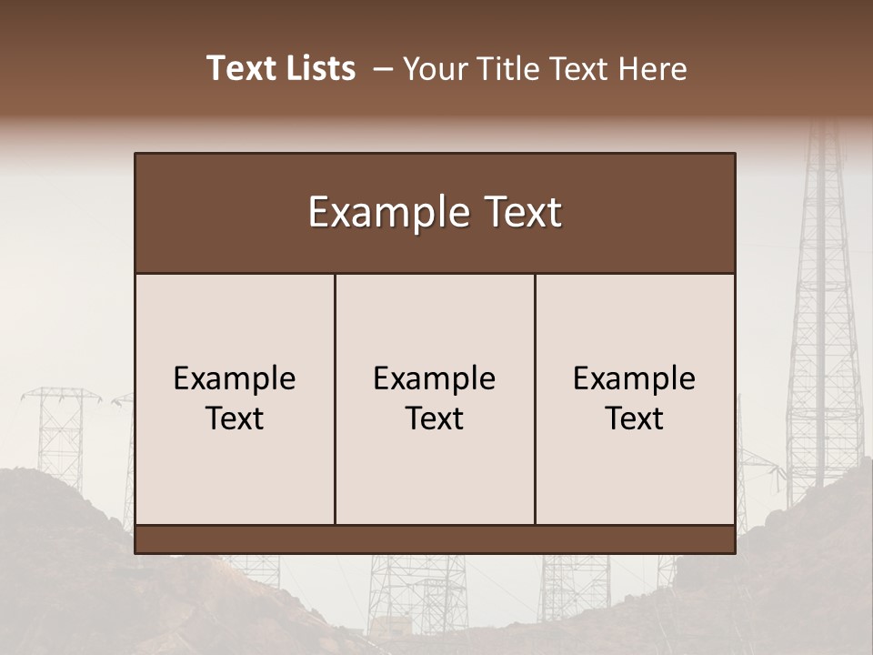 Circles Vertical Sand PowerPoint Template