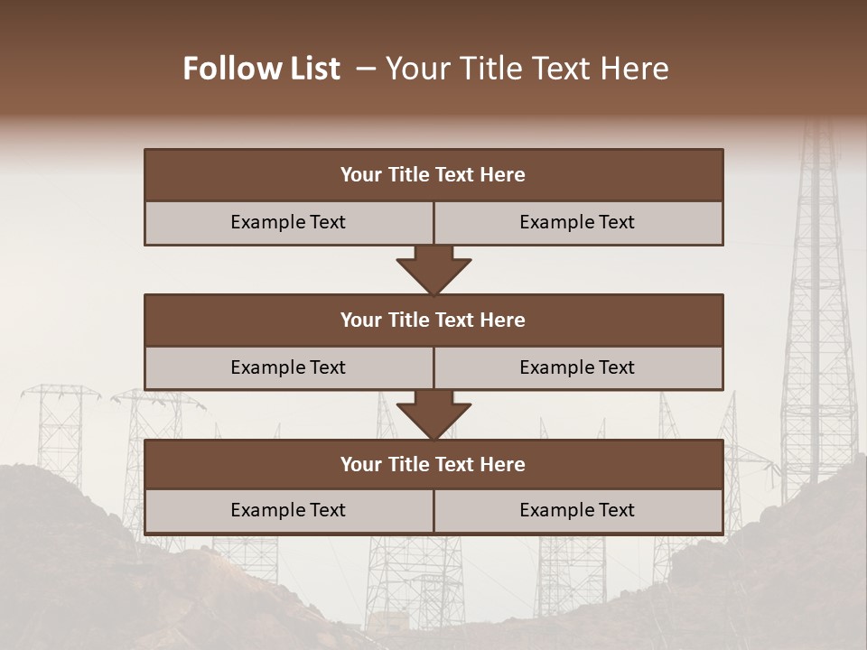 Circles Vertical Sand PowerPoint Template