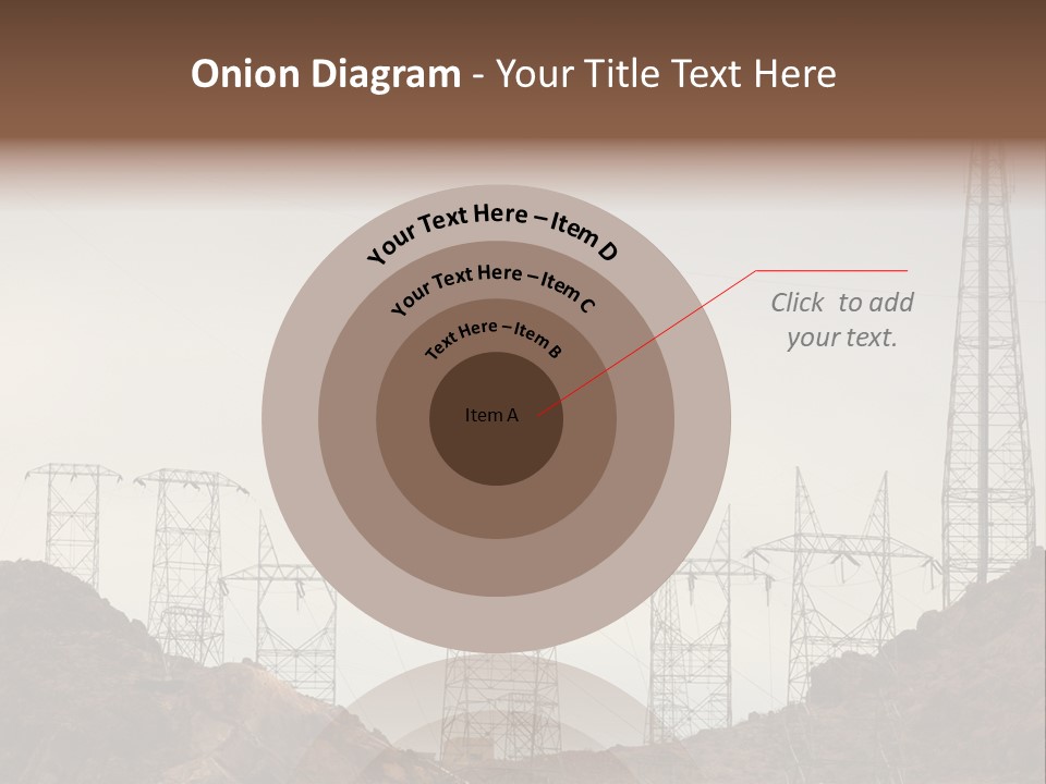 Circles Vertical Sand PowerPoint Template