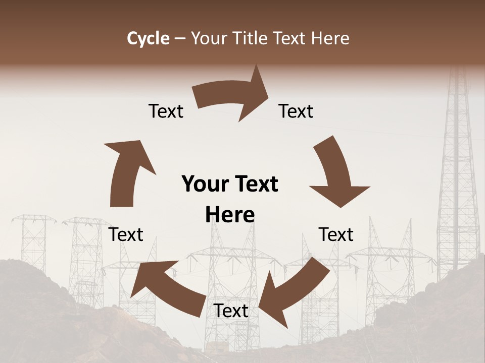 Circles Vertical Sand PowerPoint Template