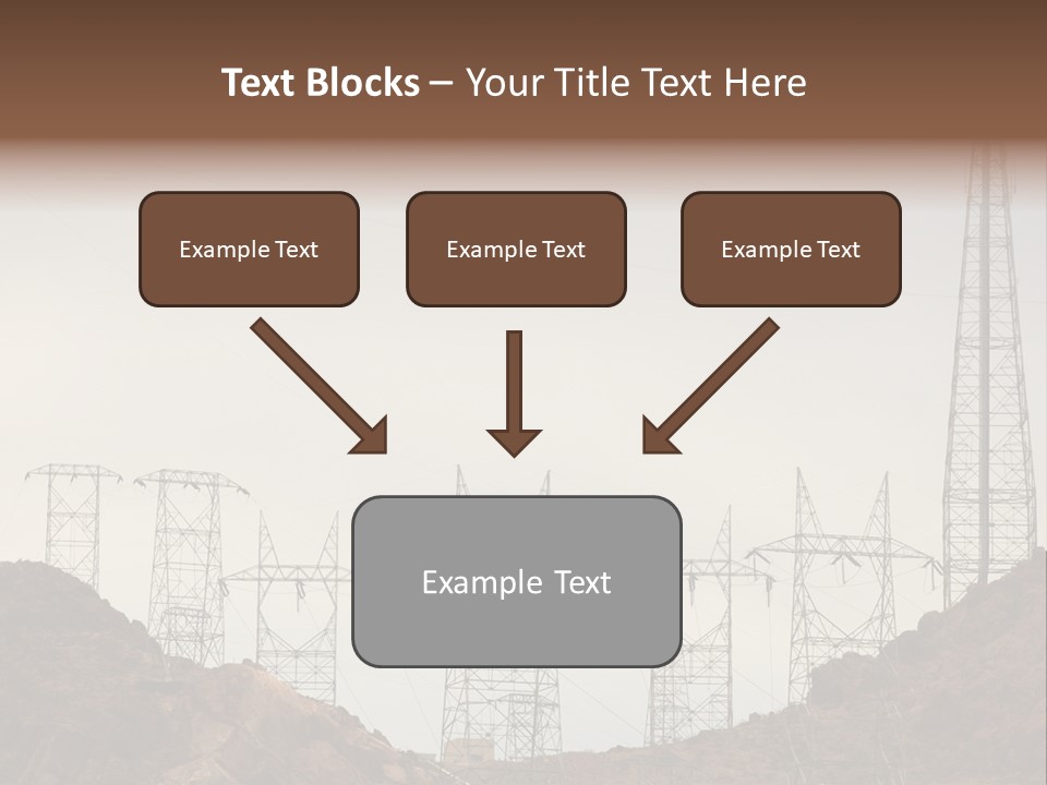 Circles Vertical Sand PowerPoint Template