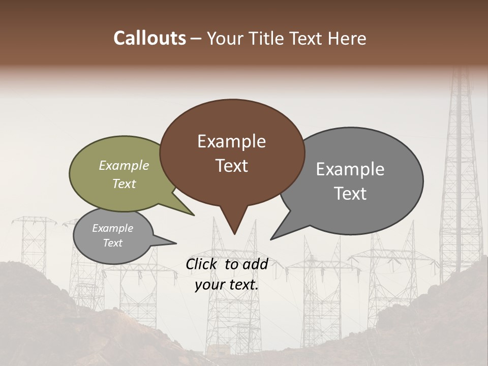 Circles Vertical Sand PowerPoint Template