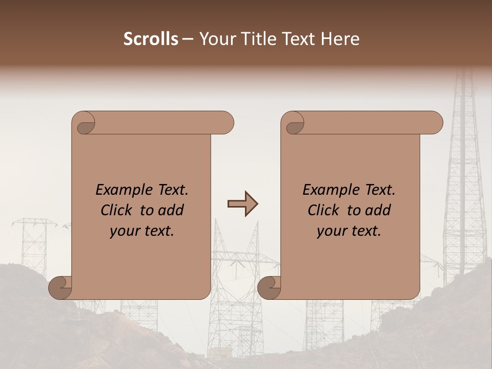 Circles Vertical Sand PowerPoint Template