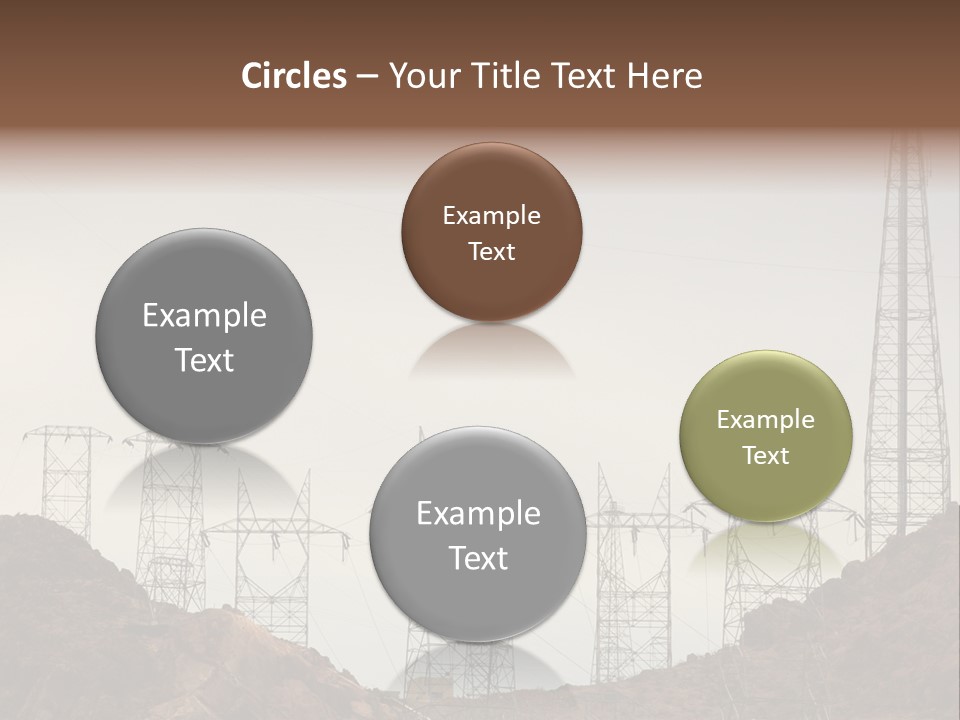 Circles Vertical Sand PowerPoint Template