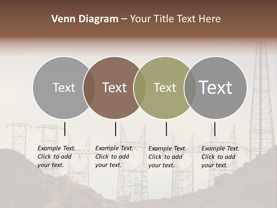 Circles Vertical Sand PowerPoint Template
