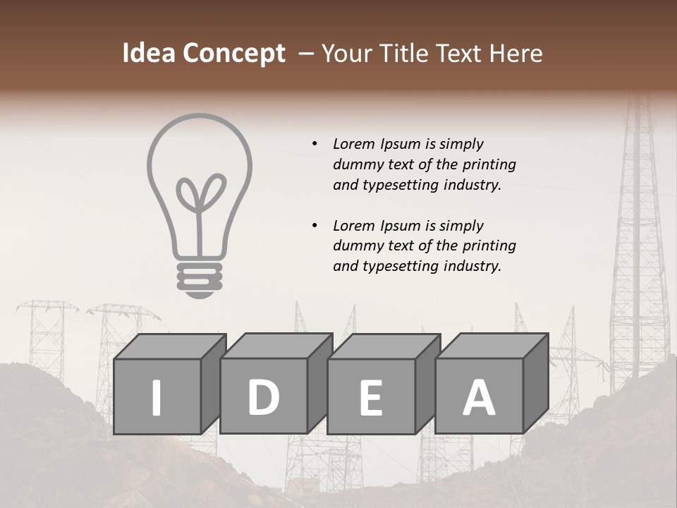 Circles Vertical Sand PowerPoint Template