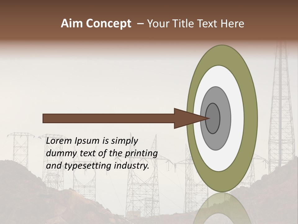 Circles Vertical Sand PowerPoint Template