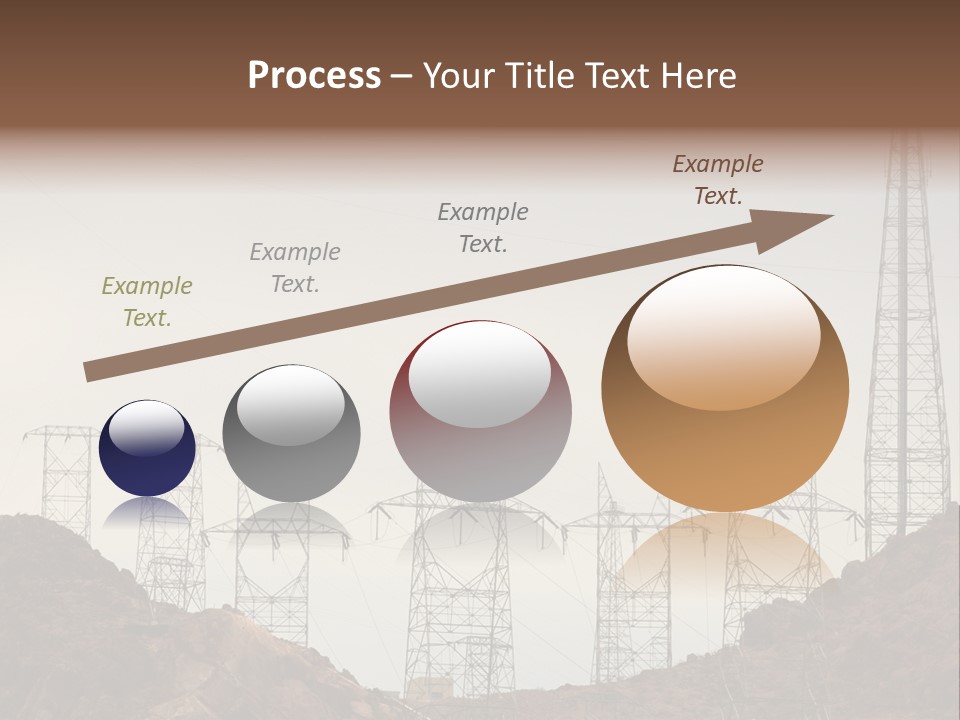 Circles Vertical Sand PowerPoint Template