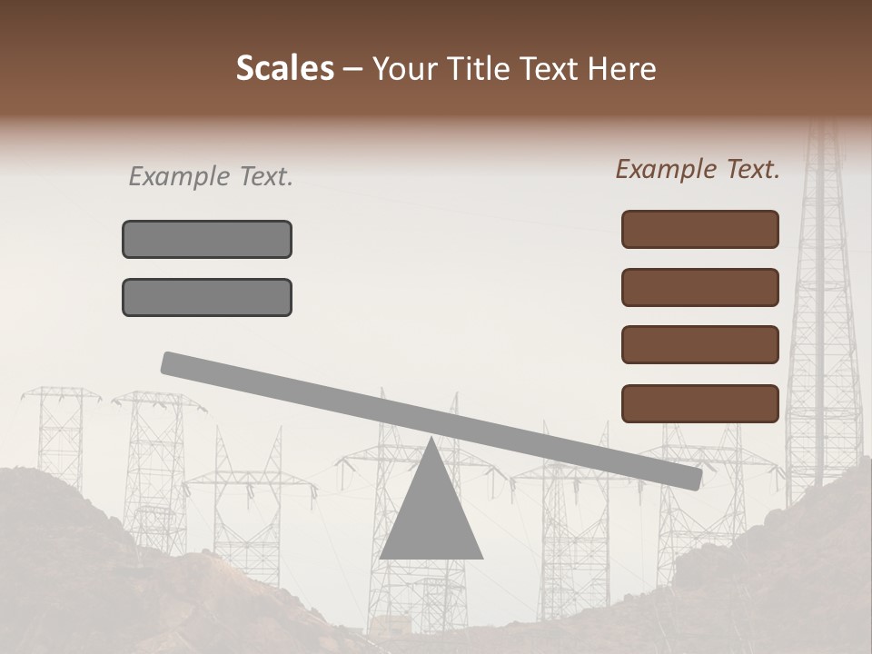 Circles Vertical Sand PowerPoint Template