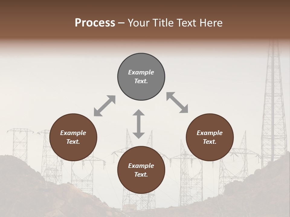 Circles Vertical Sand PowerPoint Template