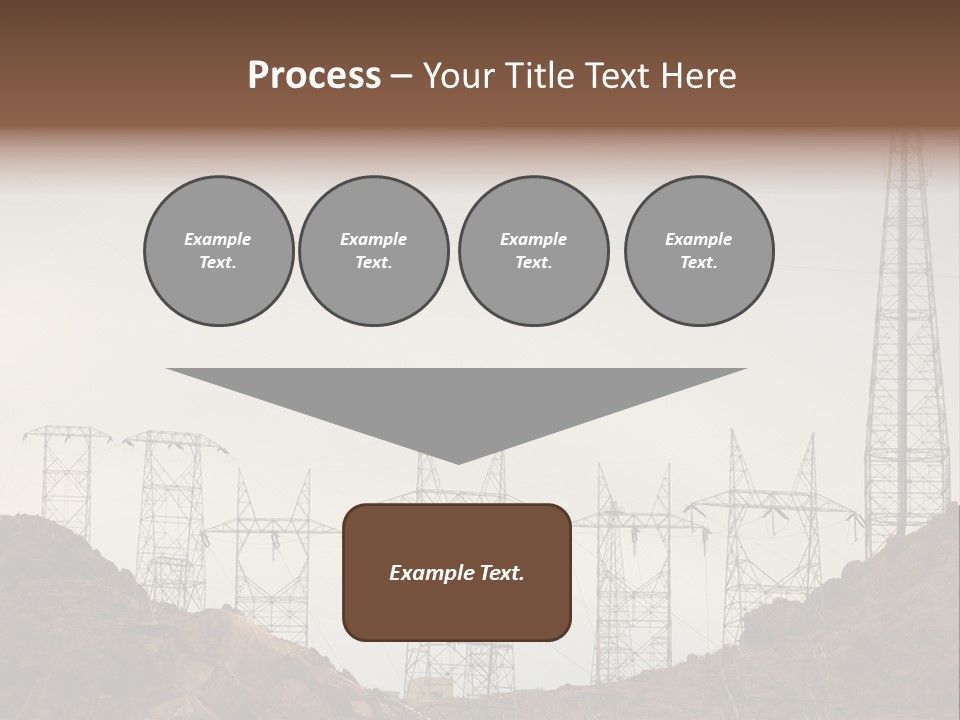 Circles Vertical Sand PowerPoint Template