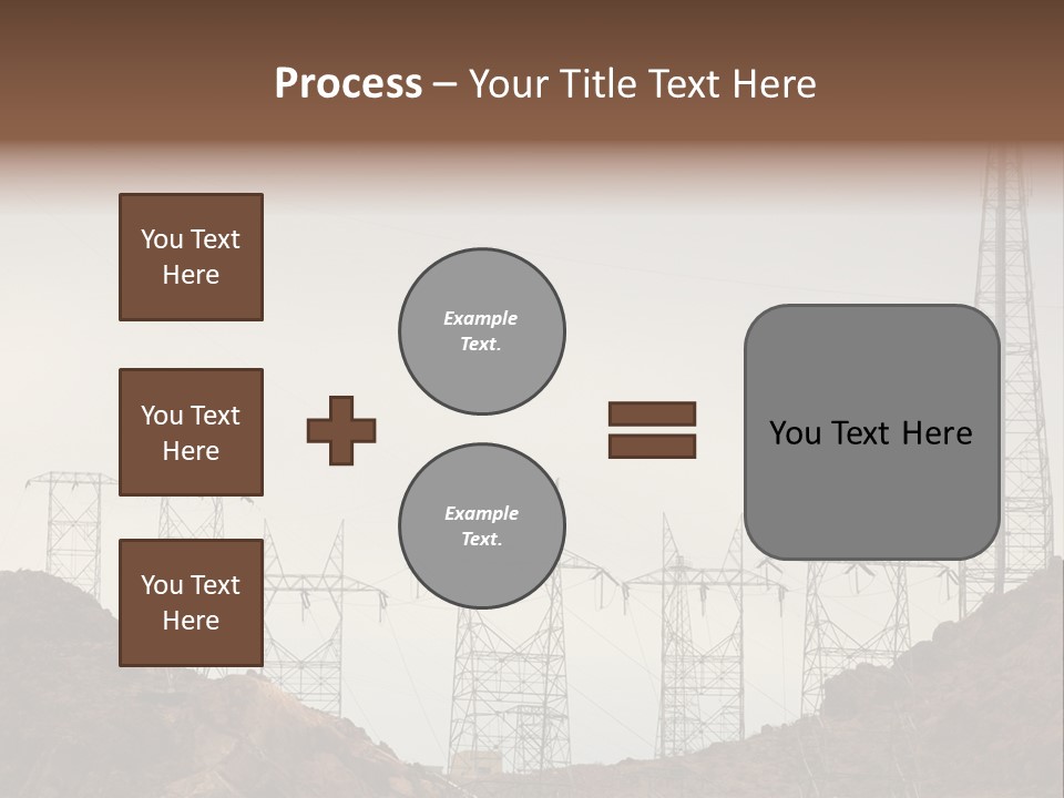Circles Vertical Sand PowerPoint Template