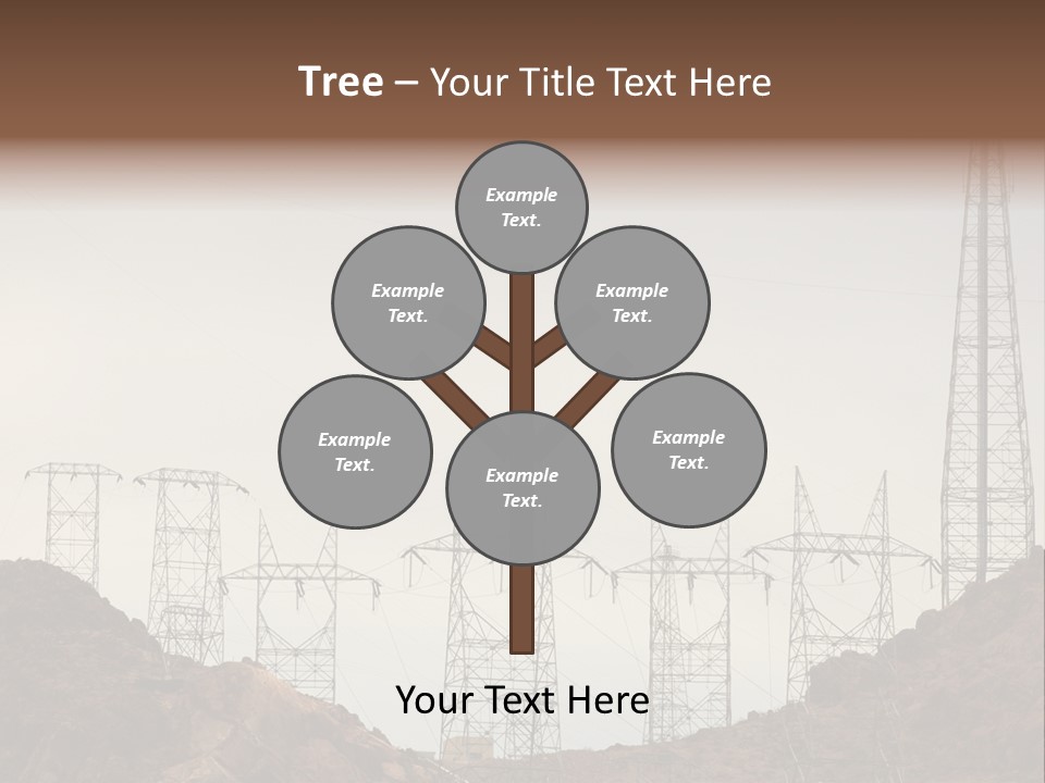 Circles Vertical Sand PowerPoint Template