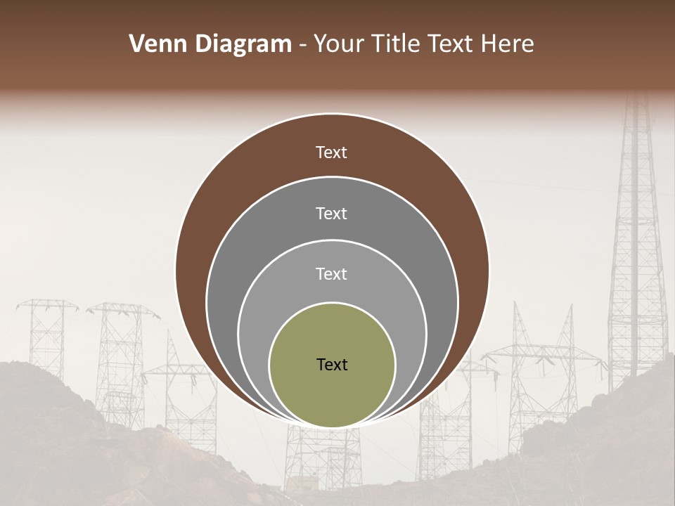 Circles Vertical Sand PowerPoint Template