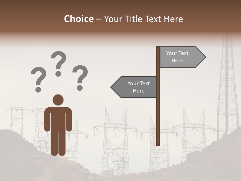 Circles Vertical Sand PowerPoint Template