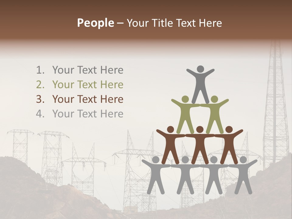 Circles Vertical Sand PowerPoint Template