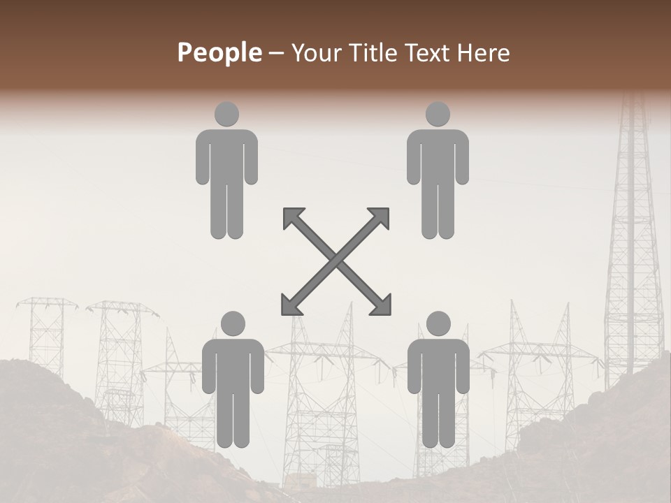 Circles Vertical Sand PowerPoint Template