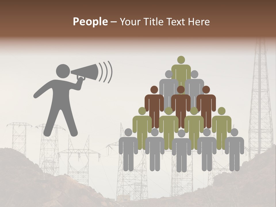 Circles Vertical Sand PowerPoint Template