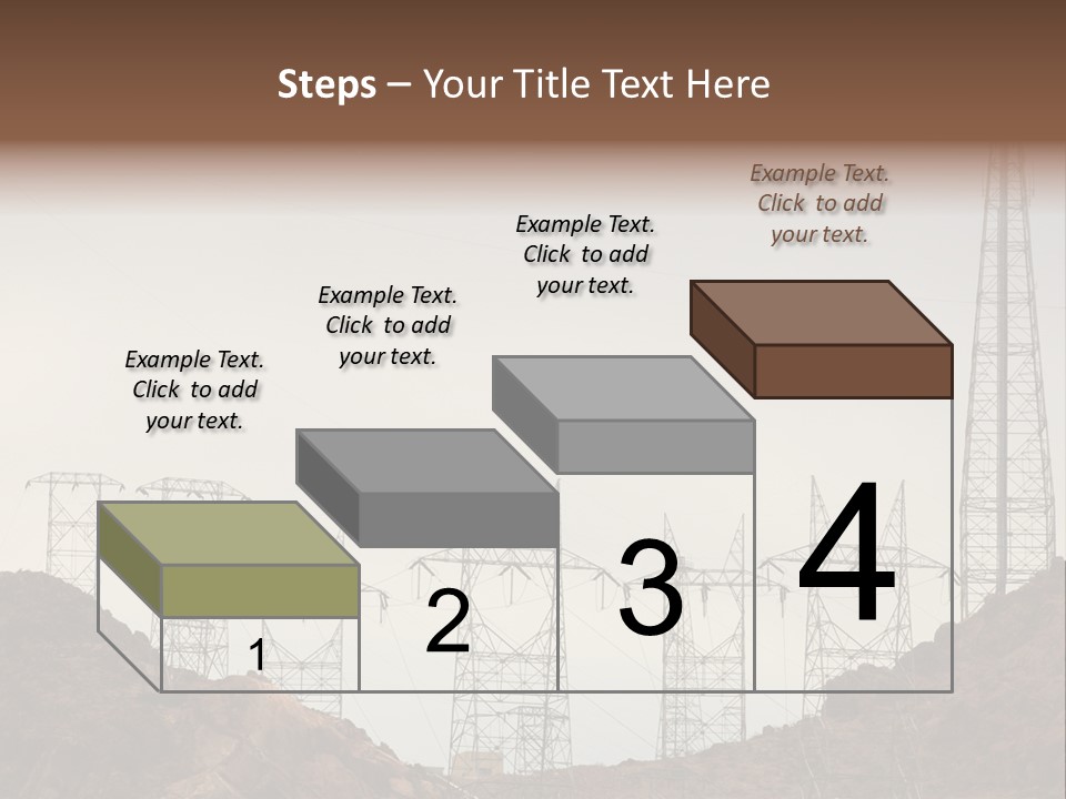 Circles Vertical Sand PowerPoint Template