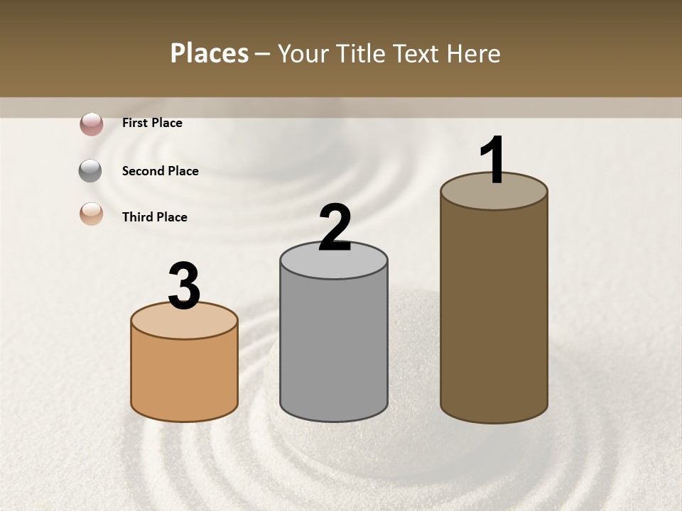 Circles Vertical Sand PowerPoint Template