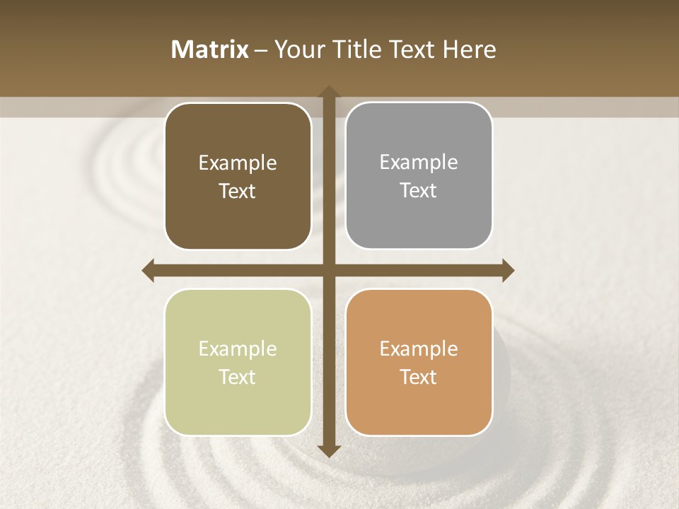 Circles Vertical Sand PowerPoint Template