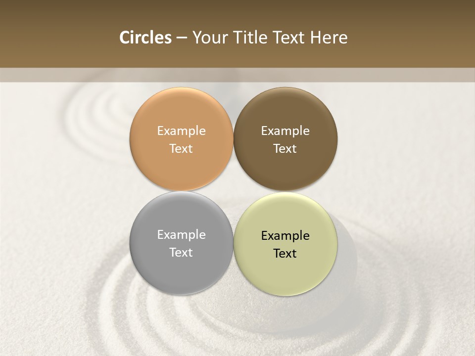 Circles Vertical Sand PowerPoint Template