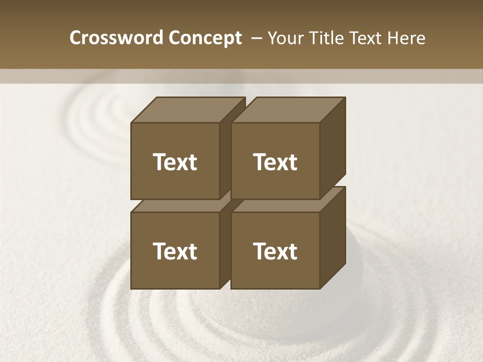 Circles Vertical Sand PowerPoint Template
