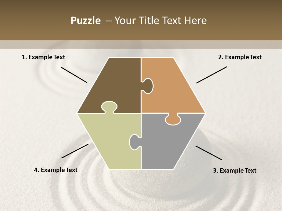 Circles Vertical Sand PowerPoint Template