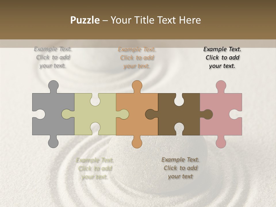 Circles Vertical Sand PowerPoint Template