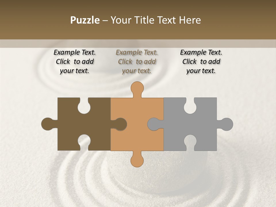 Circles Vertical Sand PowerPoint Template