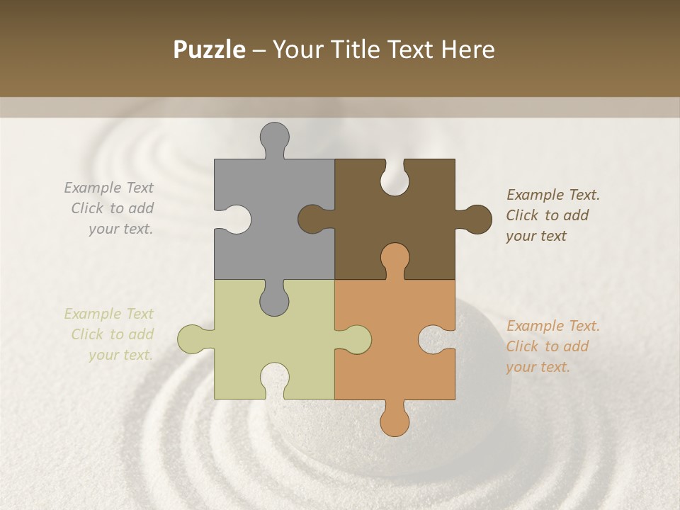 Circles Vertical Sand PowerPoint Template