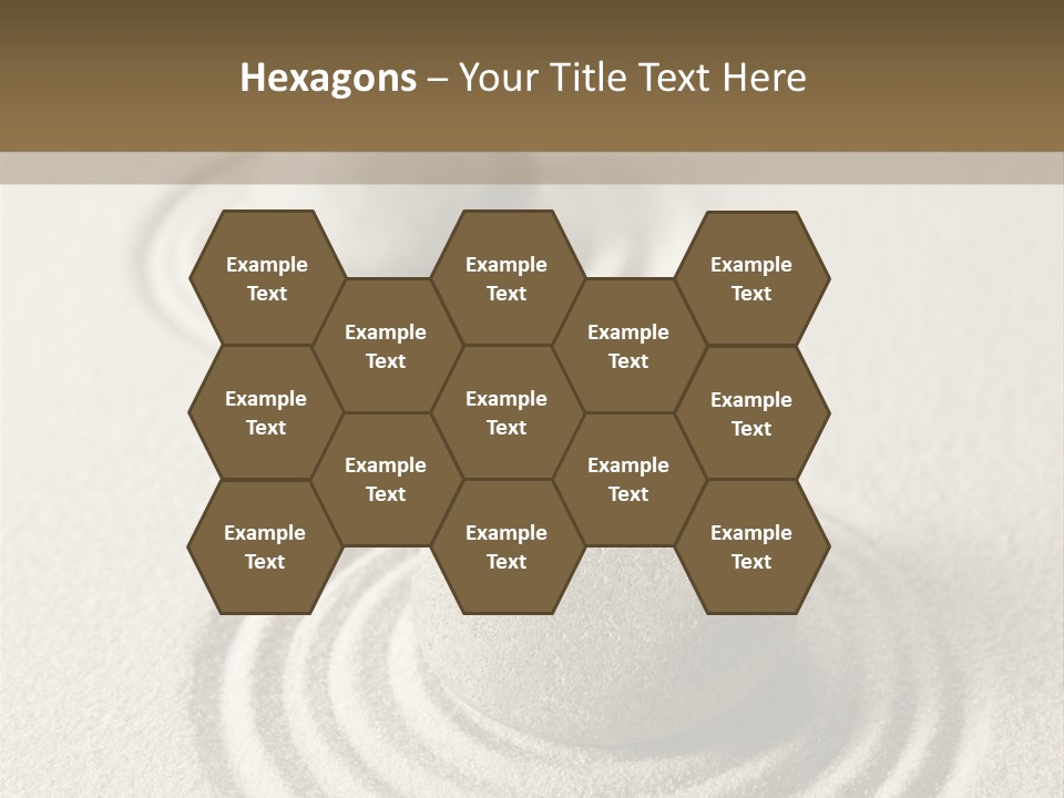 Circles Vertical Sand PowerPoint Template