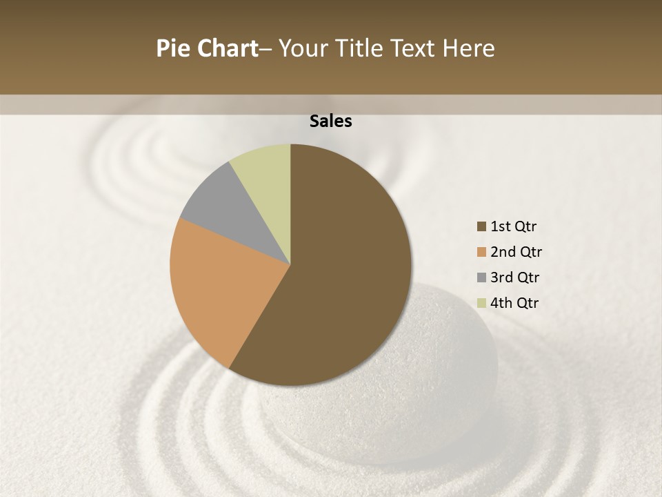 Circles Vertical Sand PowerPoint Template