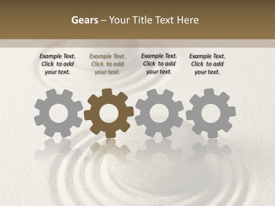 Circles Vertical Sand PowerPoint Template