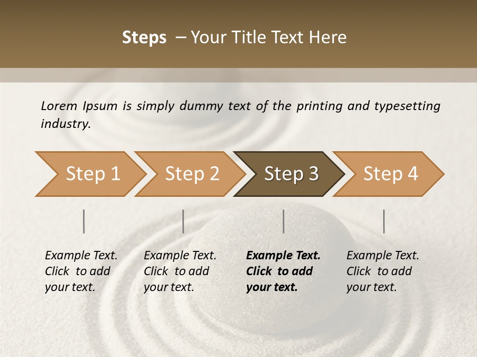 Circles Vertical Sand PowerPoint Template
