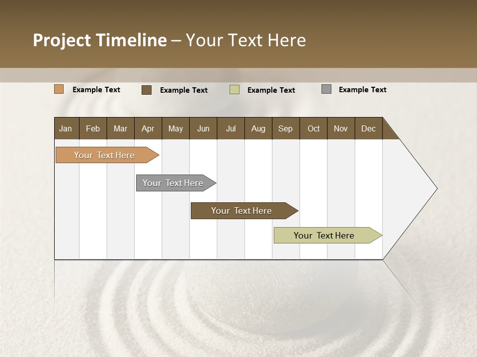 Circles Vertical Sand PowerPoint Template