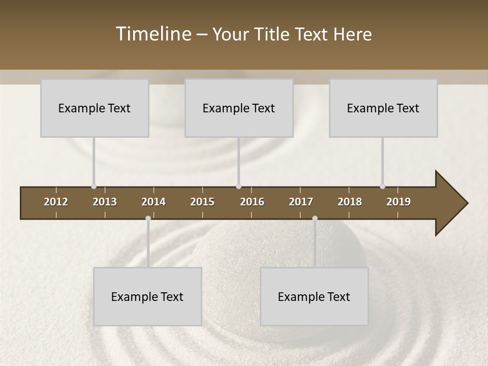 Circles Vertical Sand PowerPoint Template