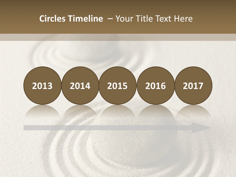 Circles Vertical Sand PowerPoint Template