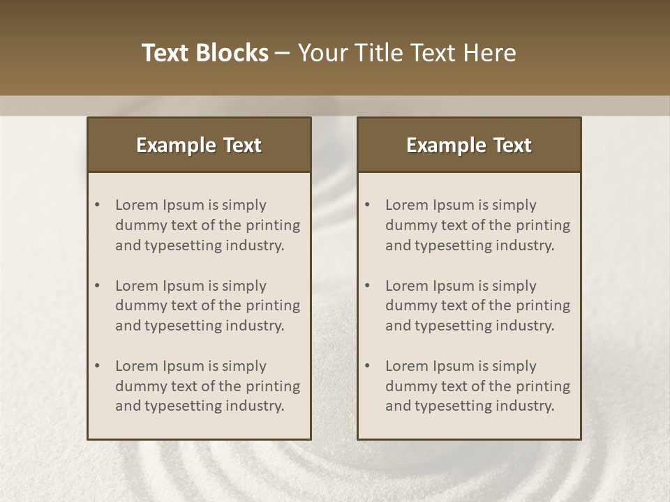 Circles Vertical Sand PowerPoint Template